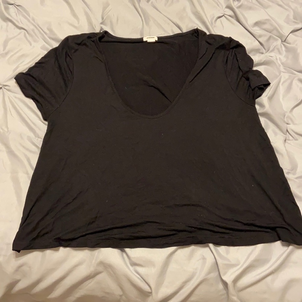 Black crop top size M